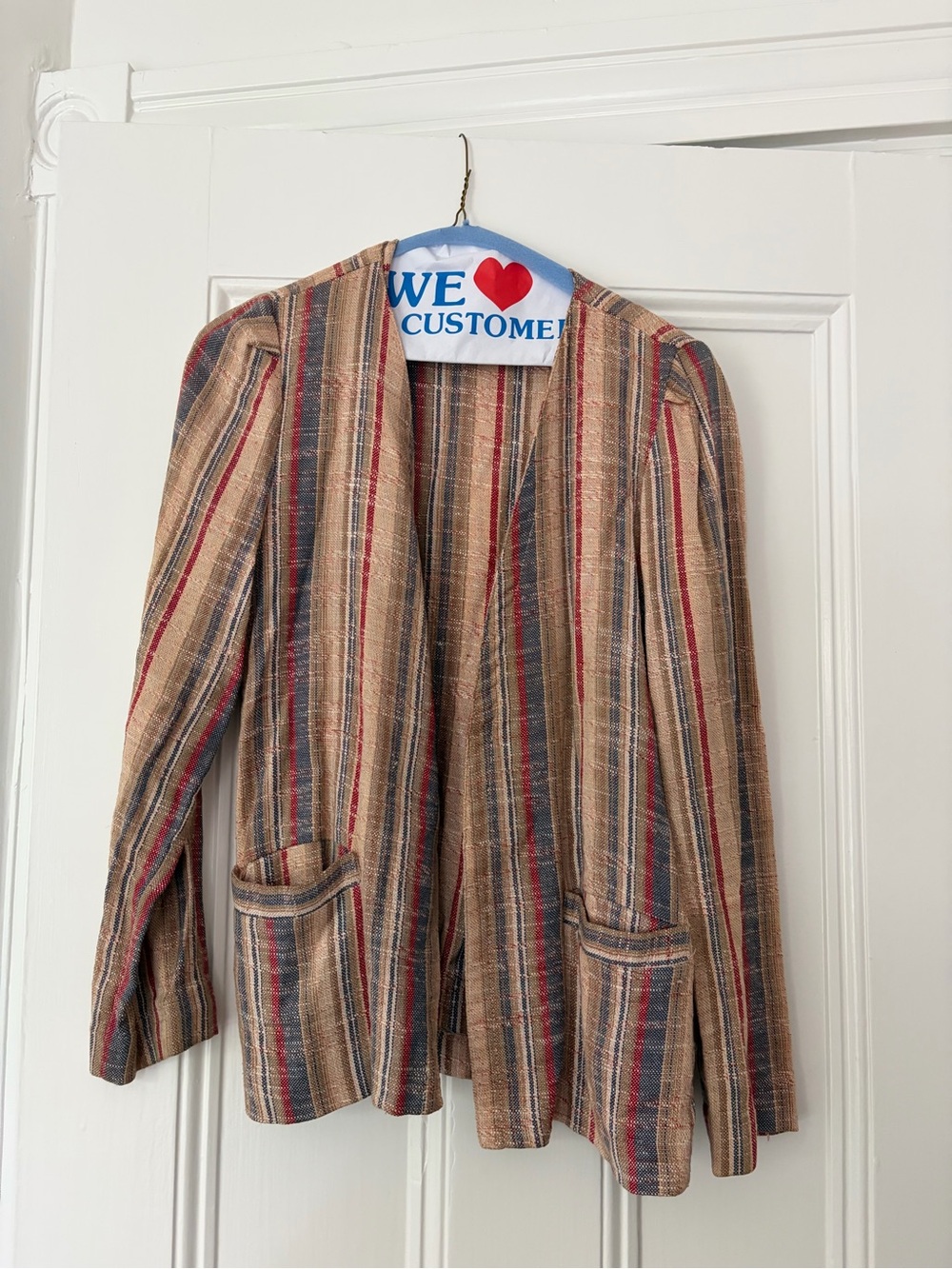 Vintage Striped Blazer, Jantzen, Size 10